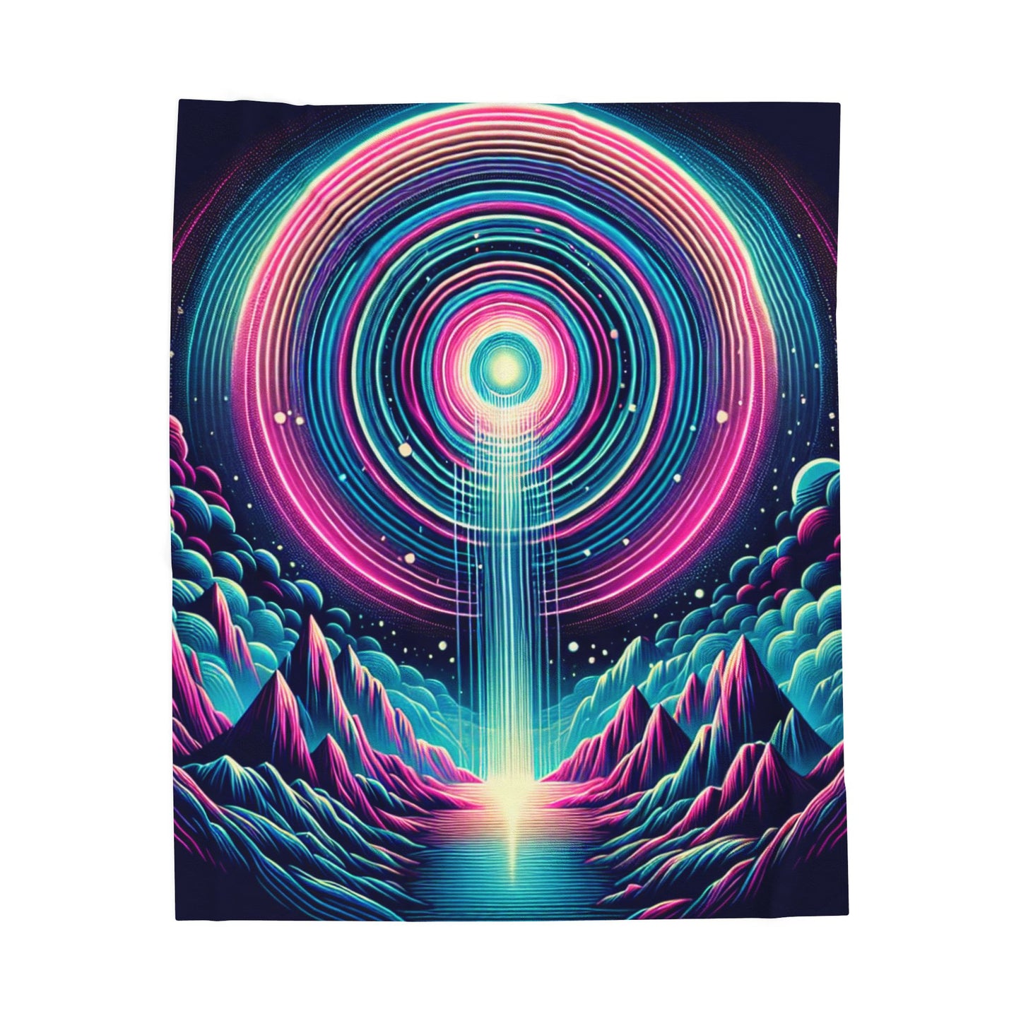 Radiant Cosmos Unveiled - Plush Blanket