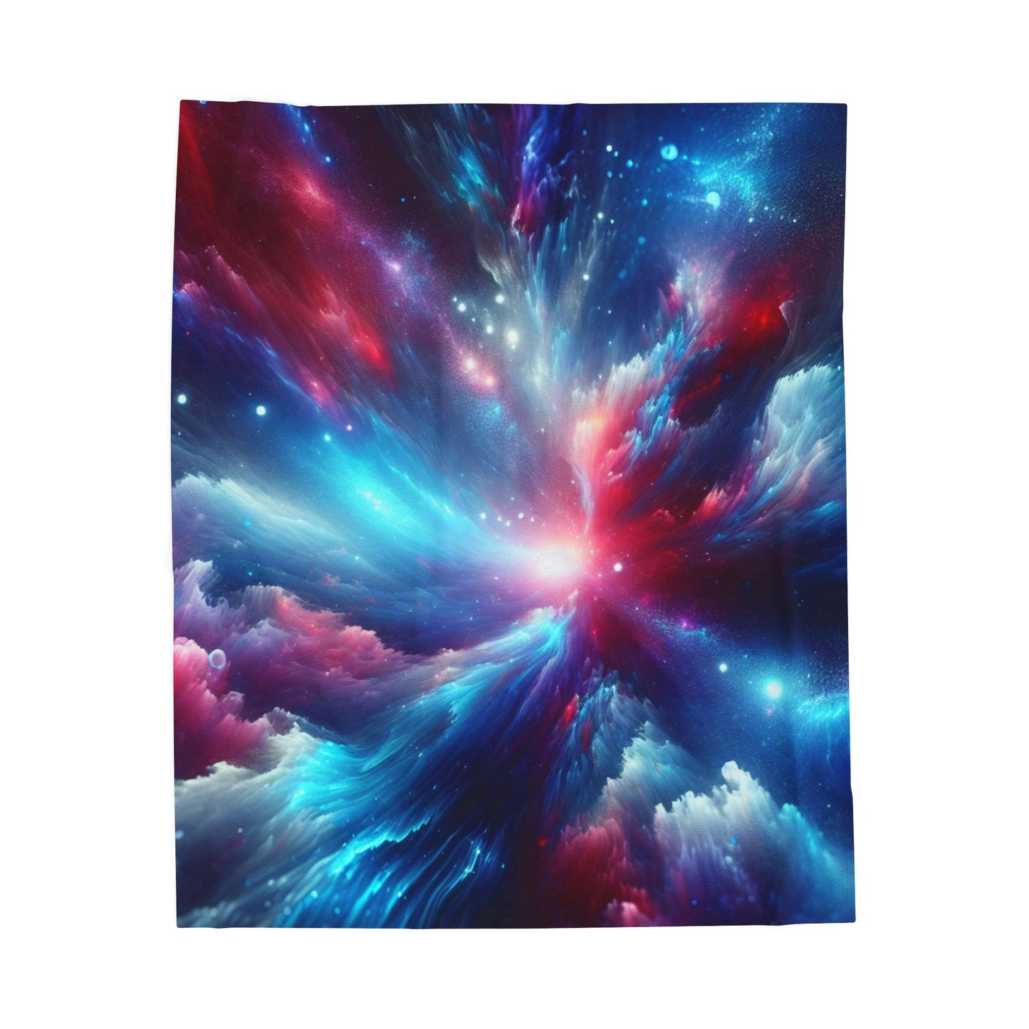 Cosmic Energy Burst - Plush Blanket