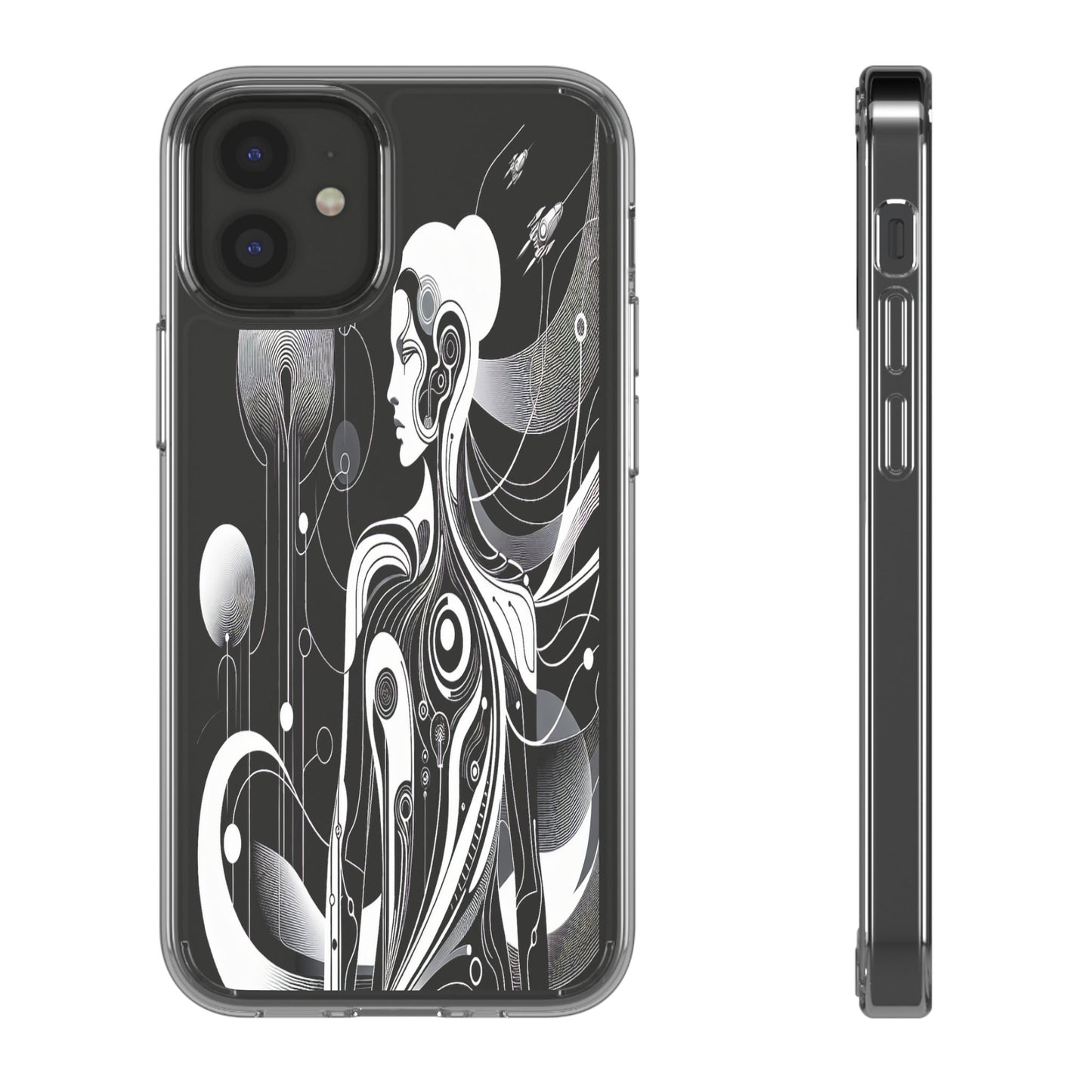 Transparent Galactic Ascent Iphone Case Compatible With Iphone 16 15 14 - Clear Phone Cover