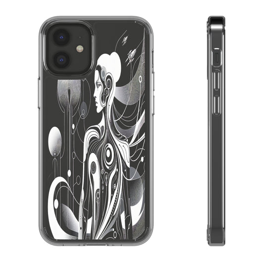 Transparent Galactic Ascent Iphone Case Compatible With Iphone 16 15 14 - Clear Phone Cover