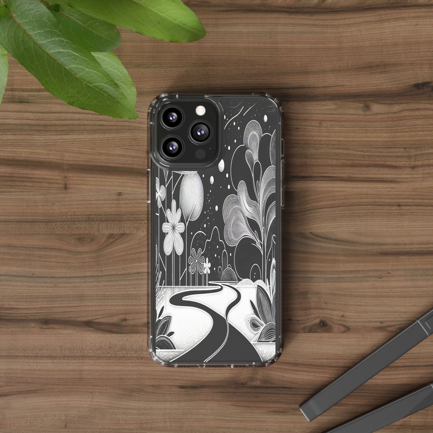 Transparent Pathway to Imagination Iphone Case Compatible With Iphone 16 15 14 - Clear Phone Cover