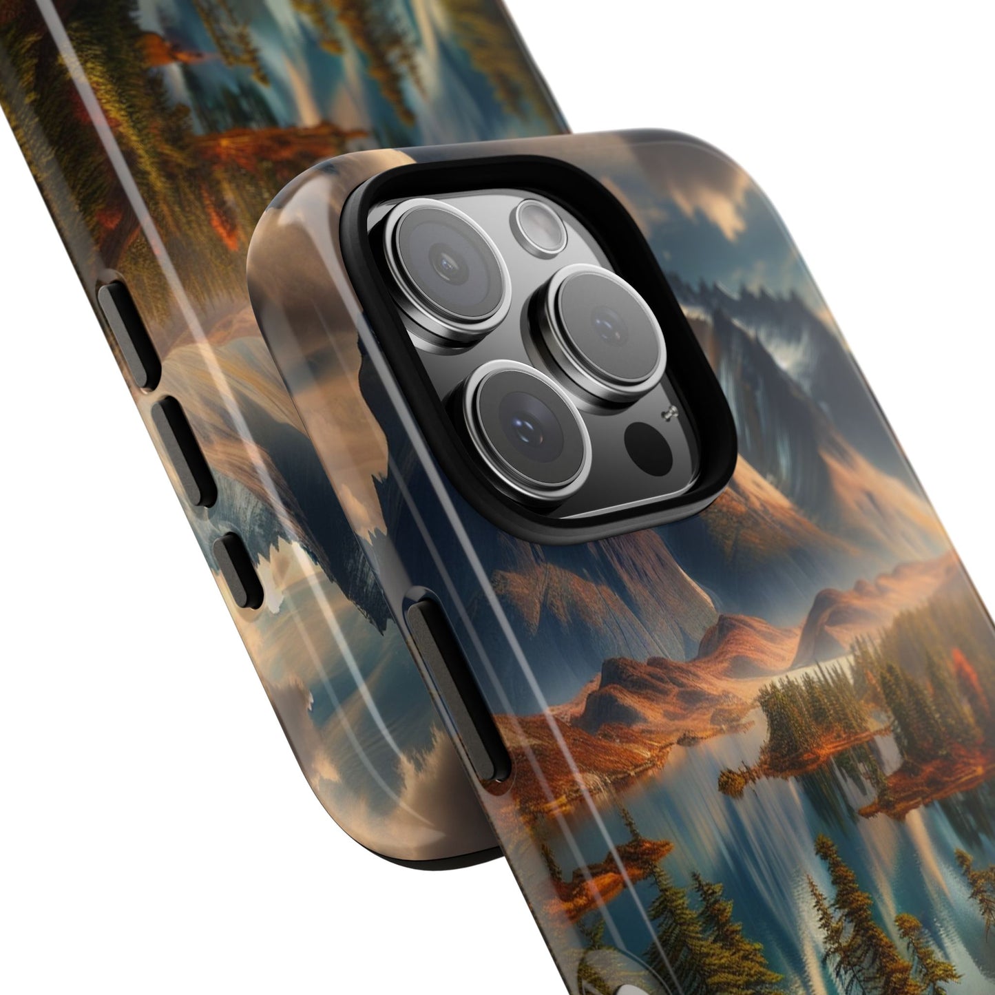 Custom ProtectiveMajestic Peaks and Tranquil WatersIphone Case Compatible With Iphone 16 15 14 - Phone Cover