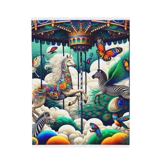 Carousel of Dreams - Plush Blanket