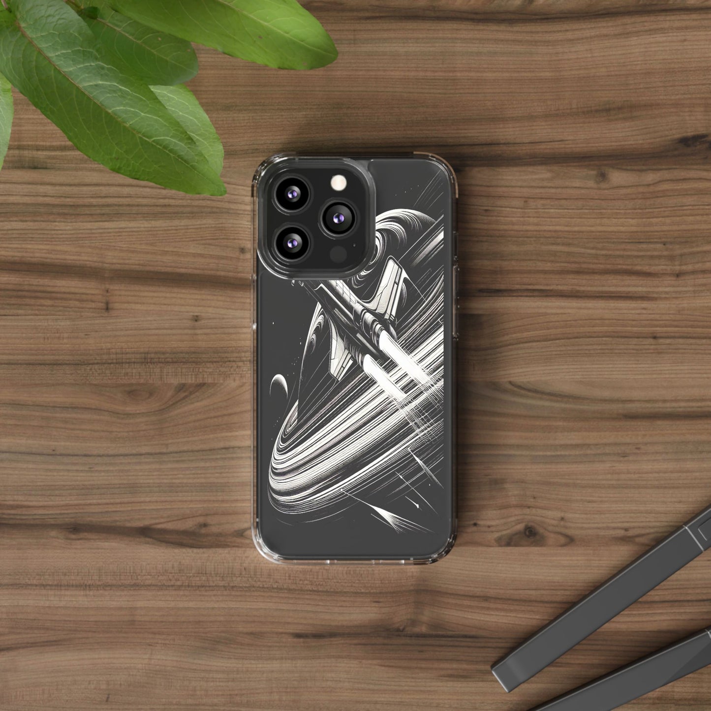 Transparent Voyage Beyond the Rings Iphone Case Compatible With Iphone 16 15 14 - Clear Phone Cover