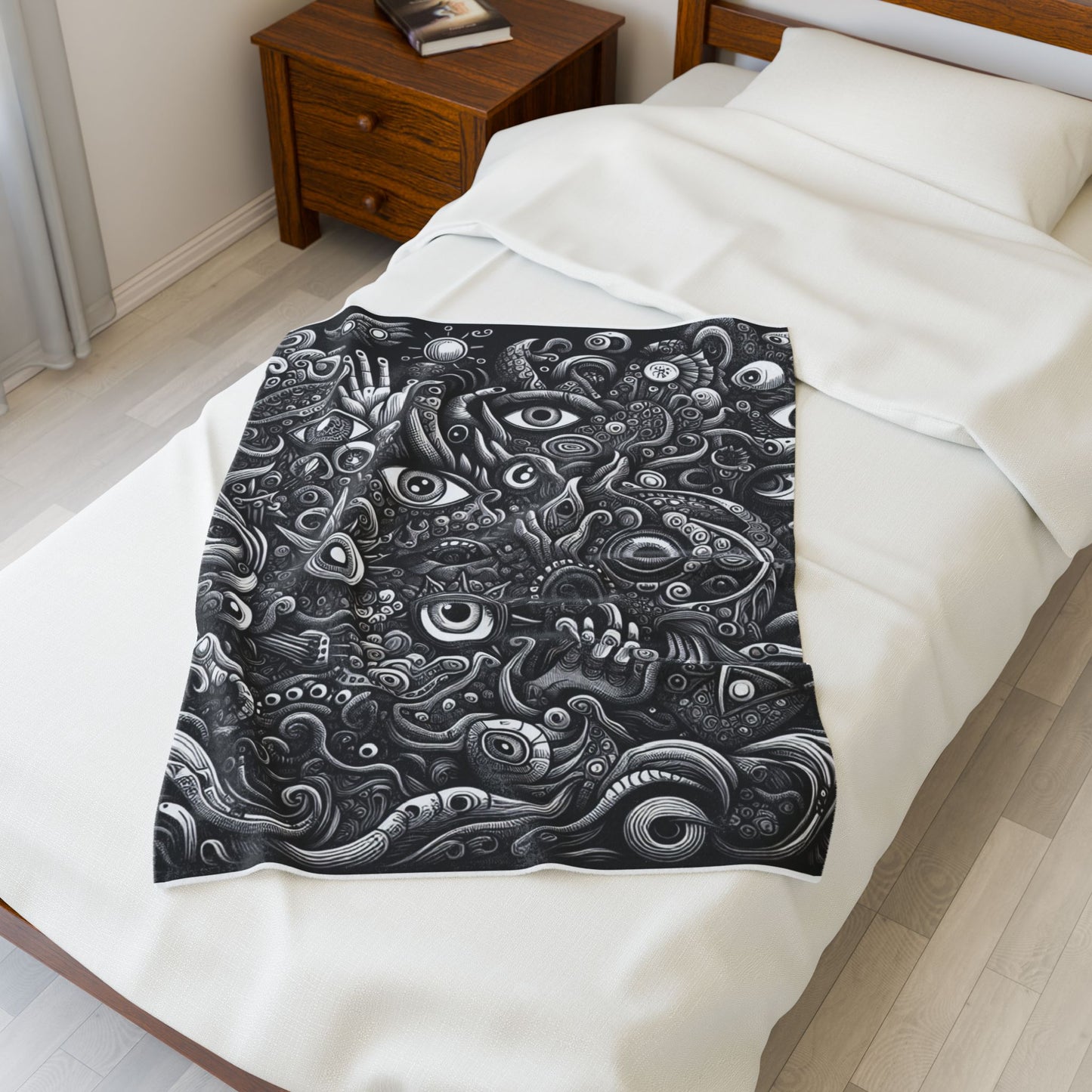 Eccentric Visionary Maze - Plush Blanket