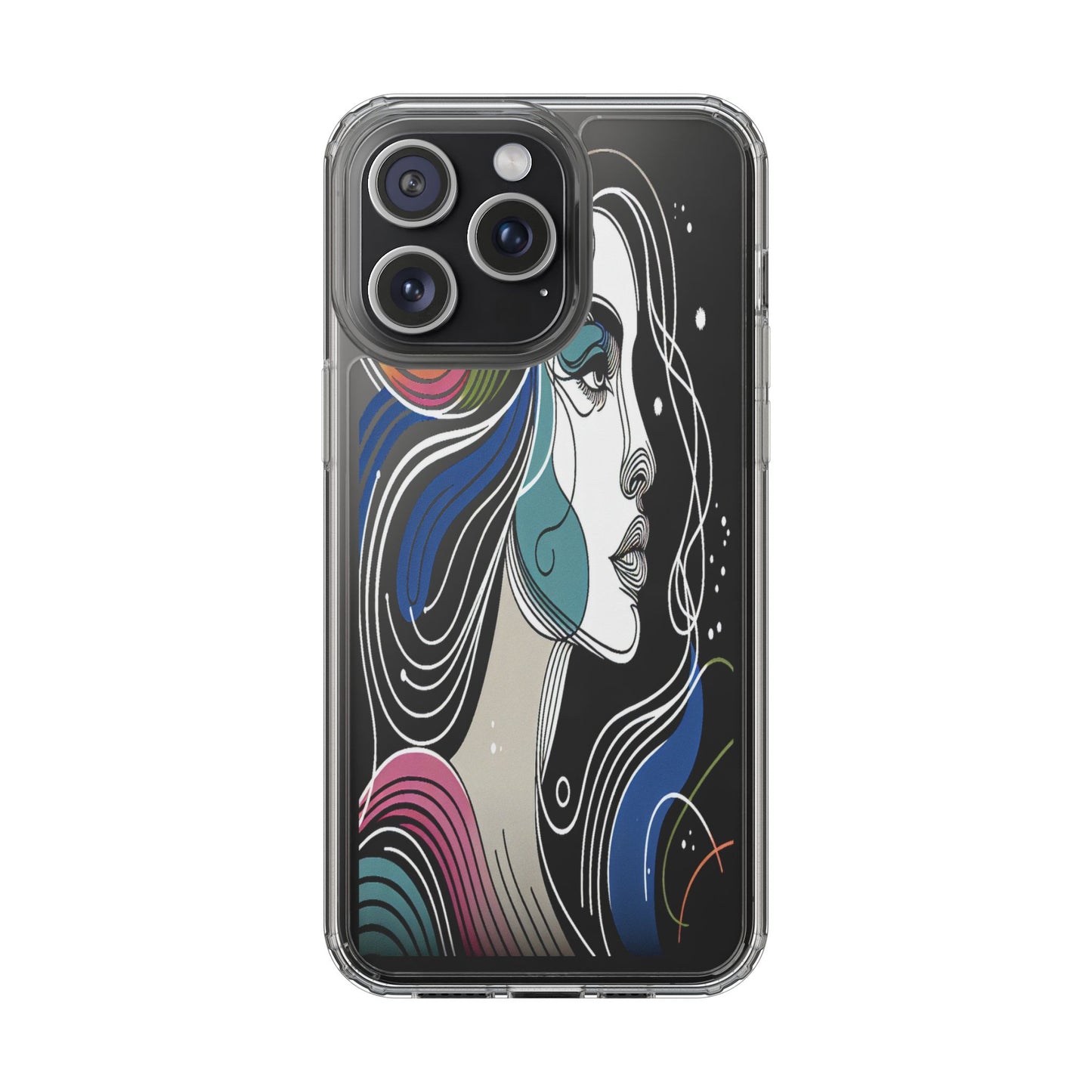 Transparent Portrait of Imagination Iphone Case Compatible With Iphone 16 15 14 - Clear Phone Cover