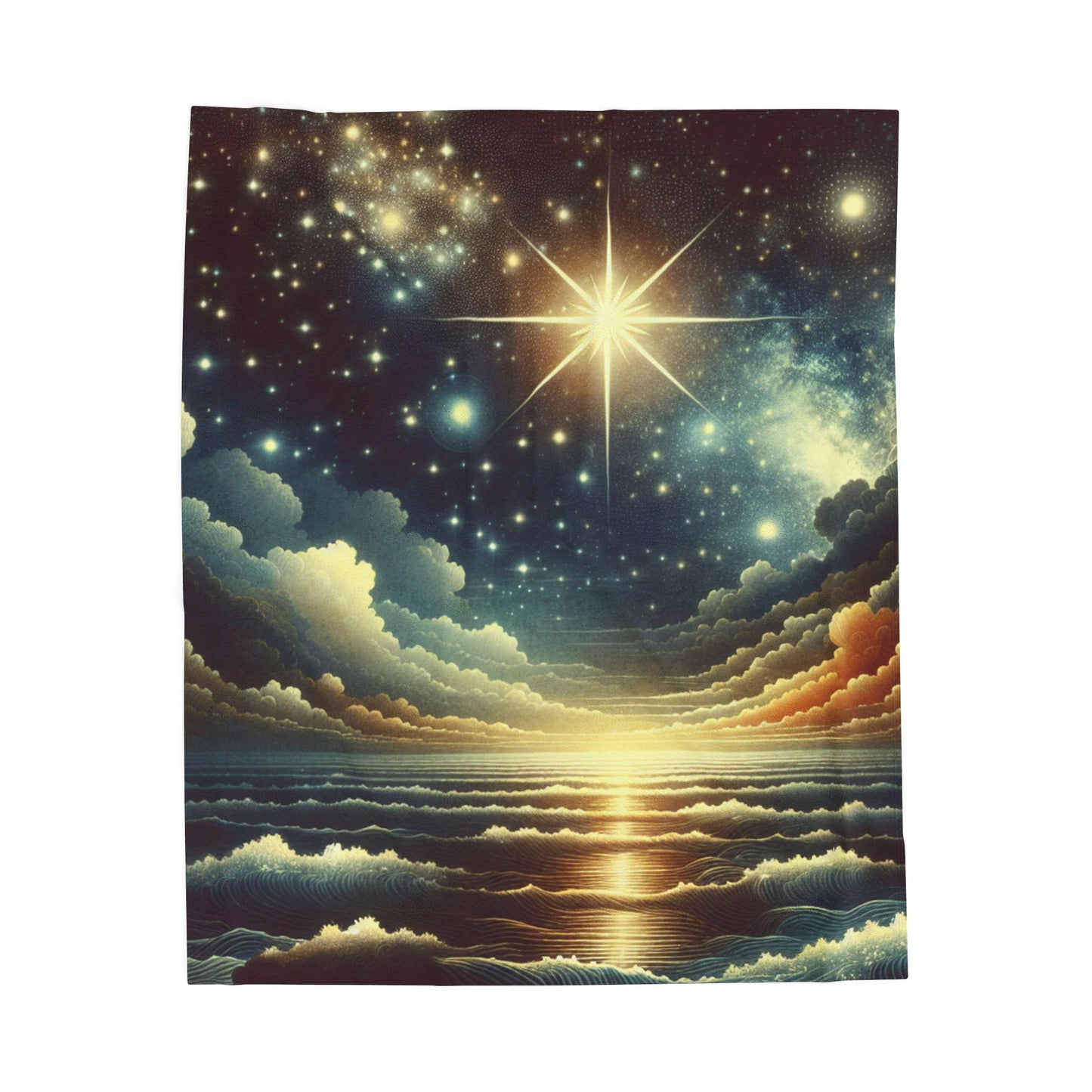 Radiance Above the Sea - Plush Blanket