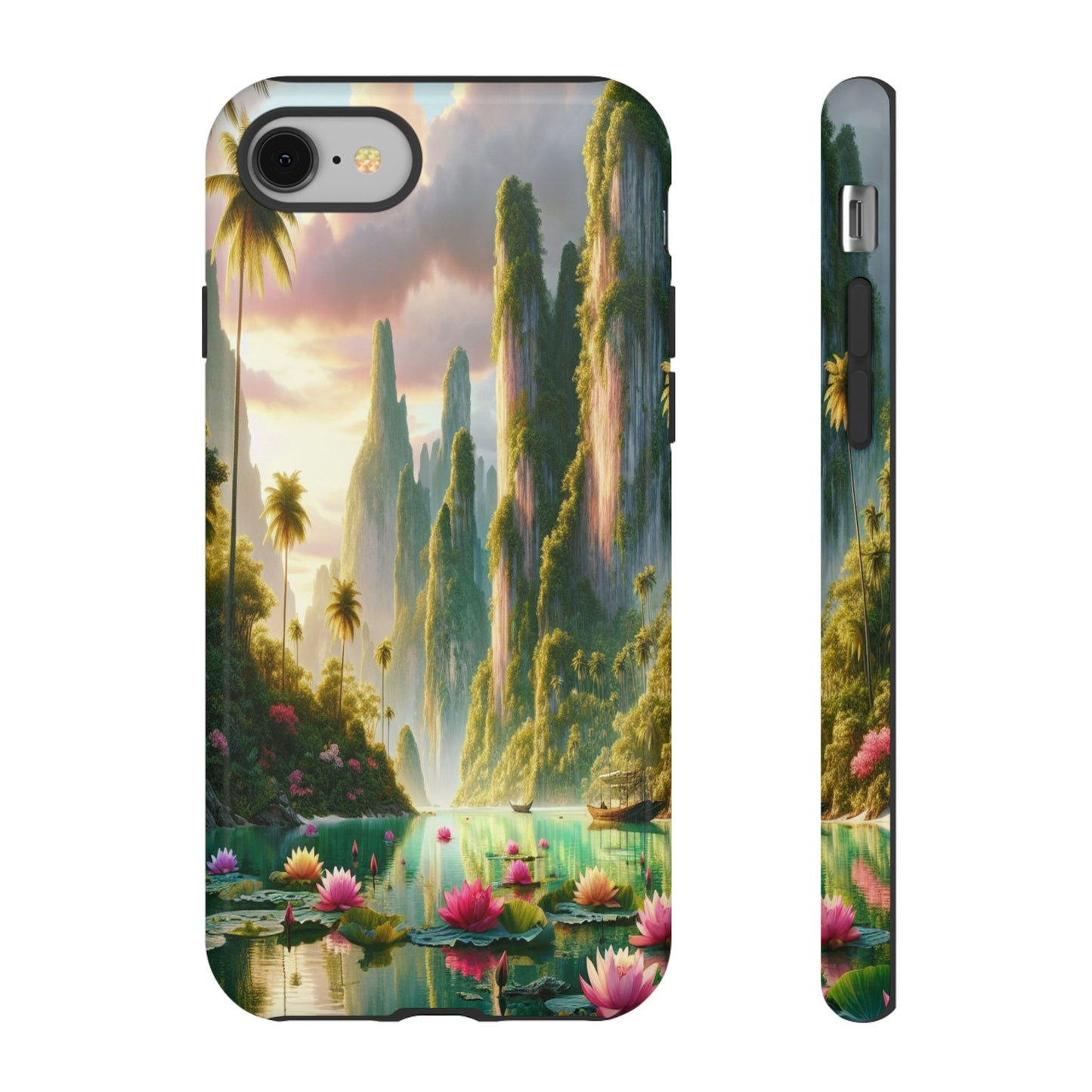 Custom Protective Tropical Oasis Vista Iphone Case Compatible With Iphone 16 15 14 - Phone Cover