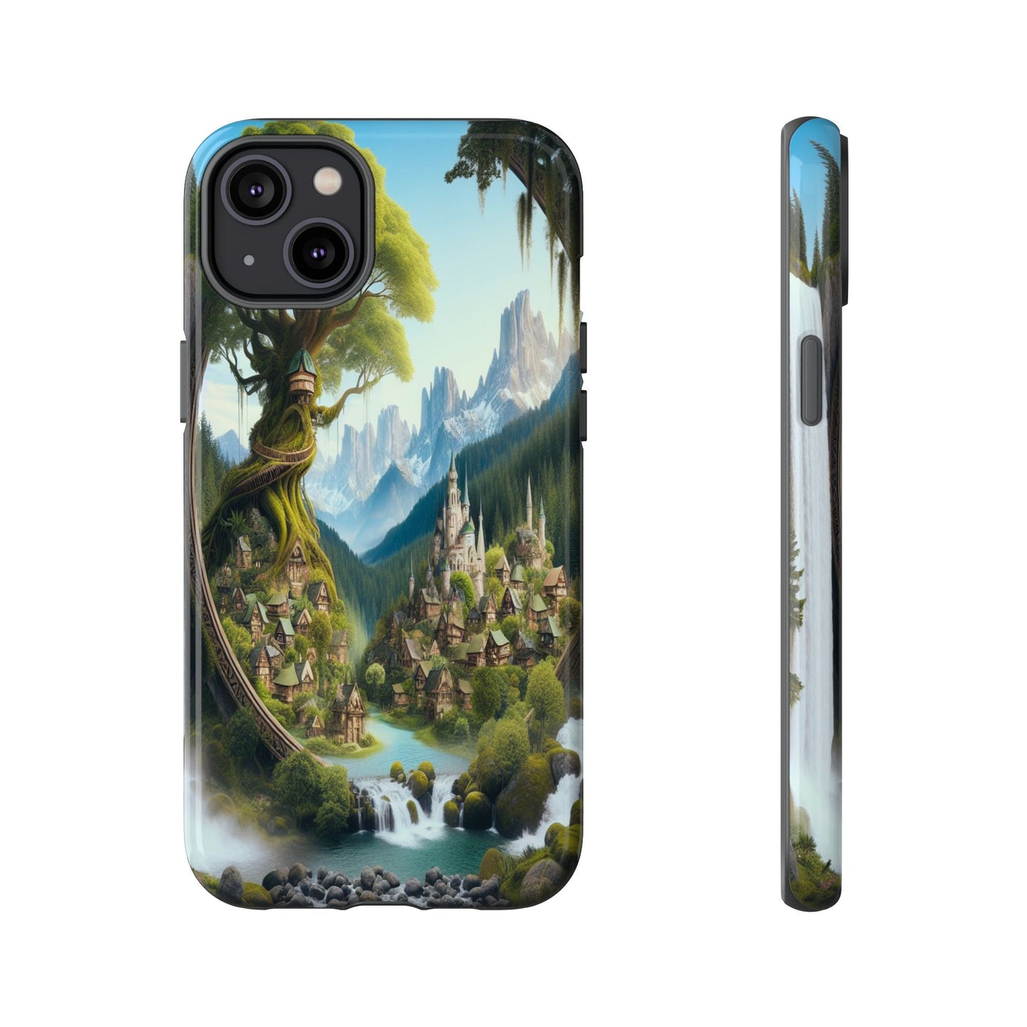 Protective Whimsical Village Retreat Iphone Case Compatible With Iphone 16 15 14 - Phone Cover