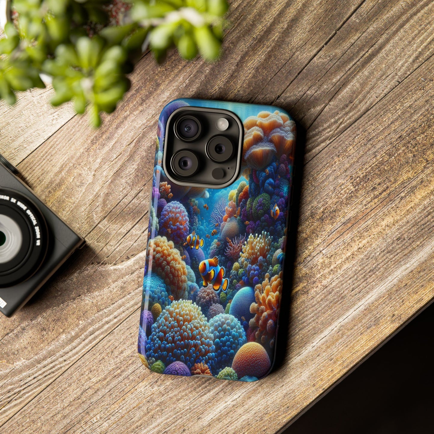 Custom ProtectiveUnderwater Paradise Alive with ColorIphone Case Compatible With Iphone 16 15 14 - Phone Cover