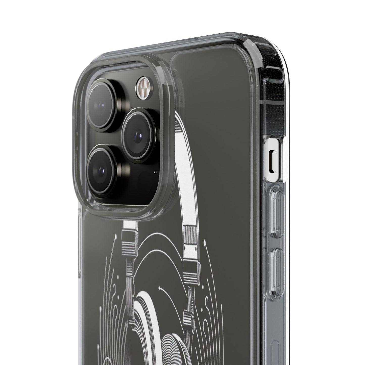 Transparent Sound Waves Unleashed Iphone Case Compatible With Iphone 16 15 14 - Clear Phone Cover