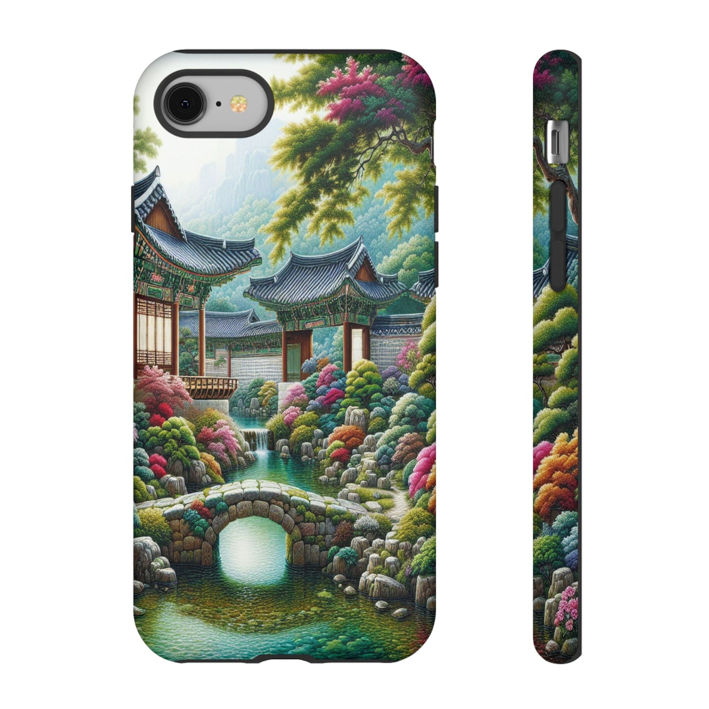 Custom ProtectiveTranquil Garden RetreatIphone Case Compatible With Iphone 16 15 14 - Phone Cover