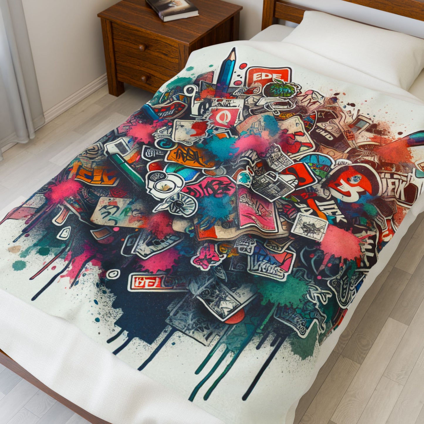 Melody of Expressions - Plush Blanket