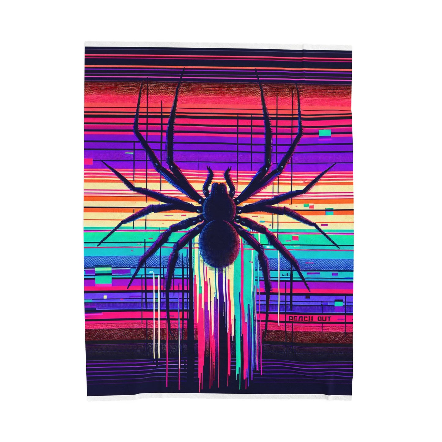 Arachnid Glitch- Plush Blanket