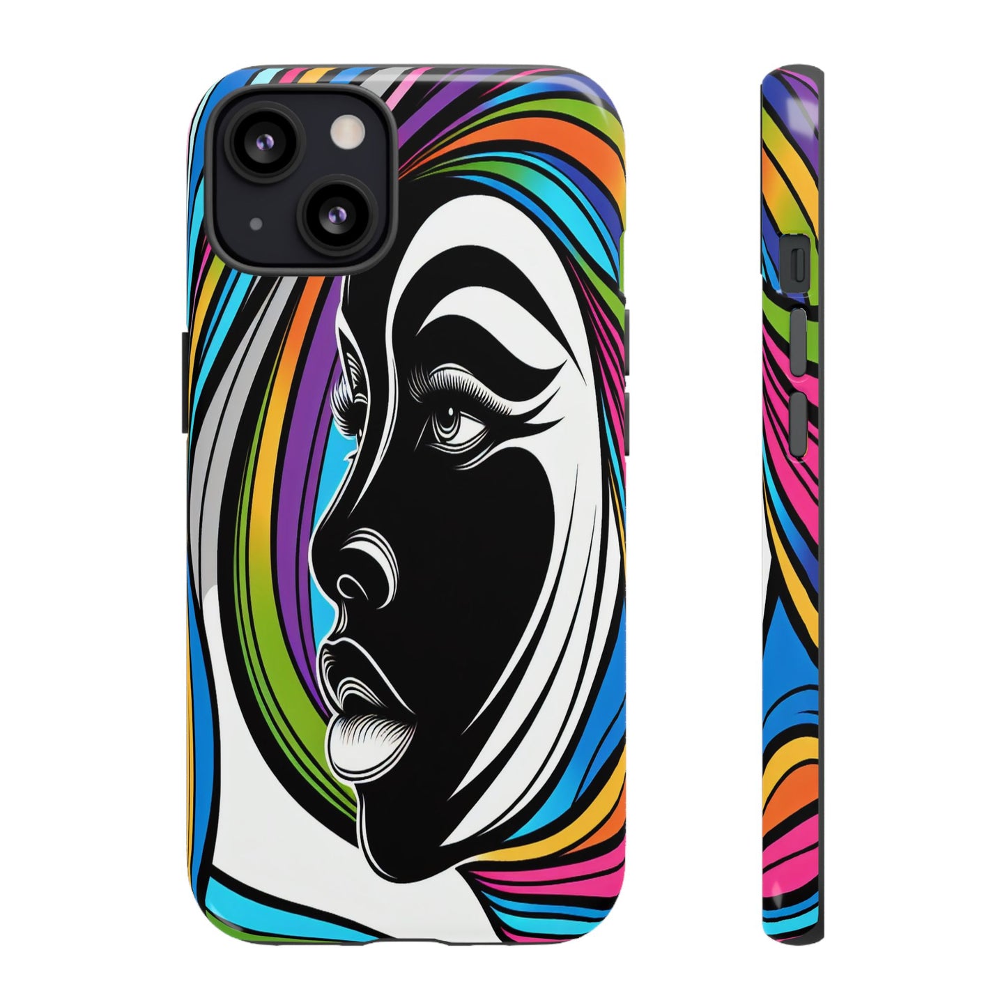 Colorful Portrait Fusion - Phone Case