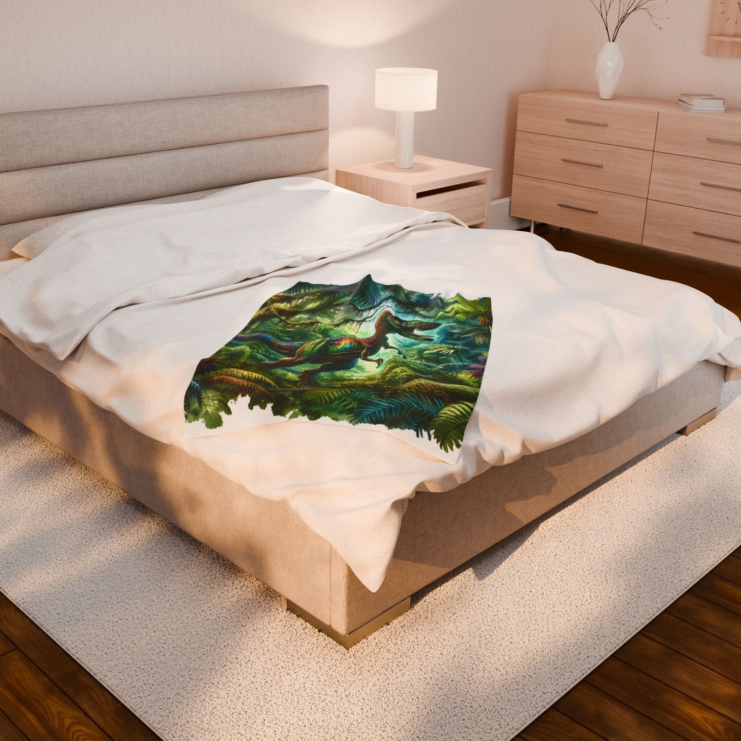 Roar of the Ancient Forest - Plush Blanket