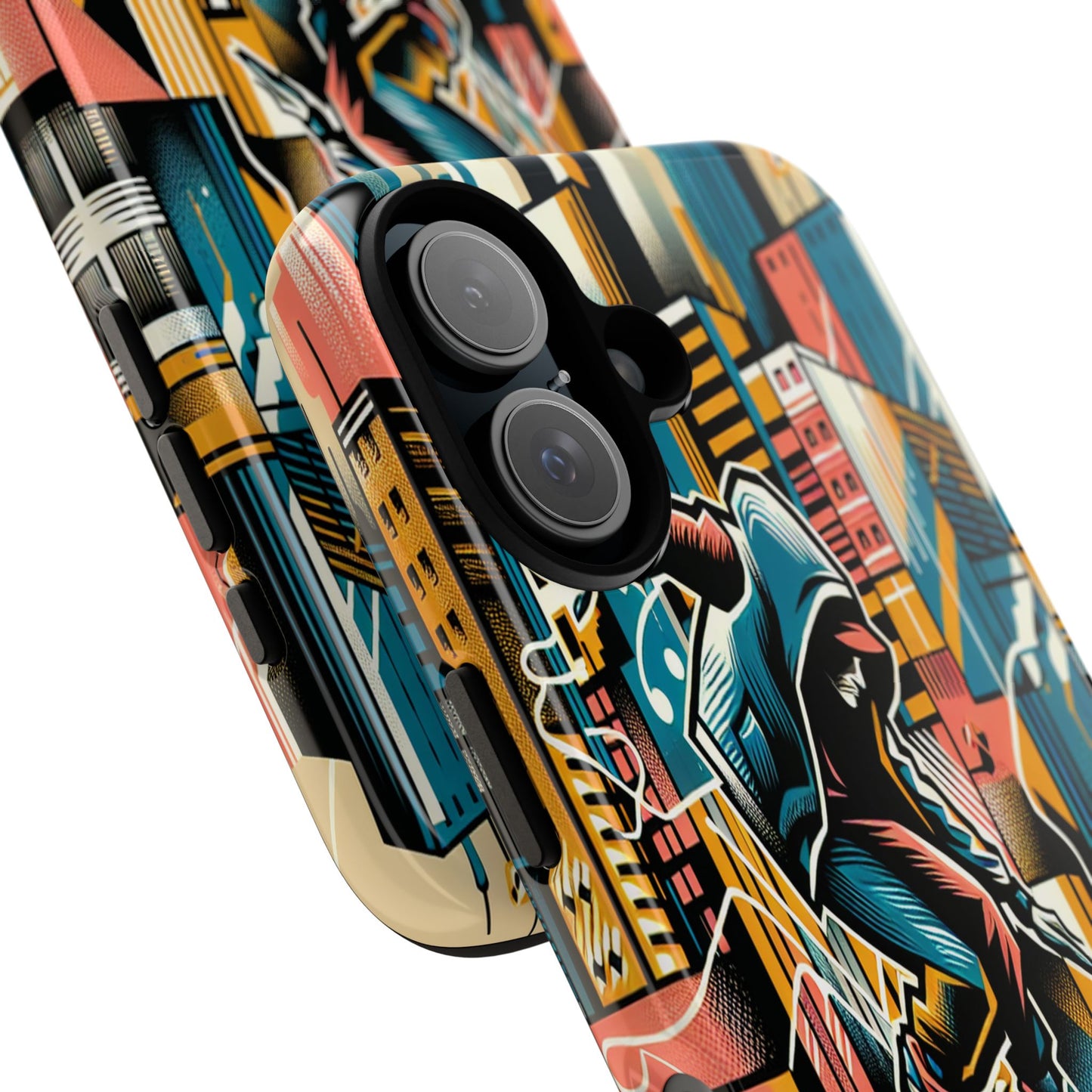 Skater in the Cityscape - Phone Case