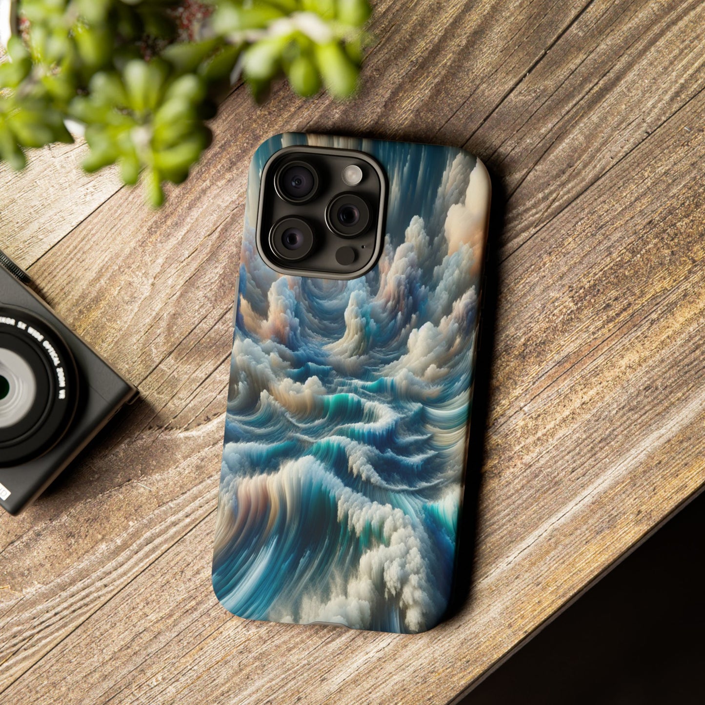 Waves of Clouded Light - Phone Case