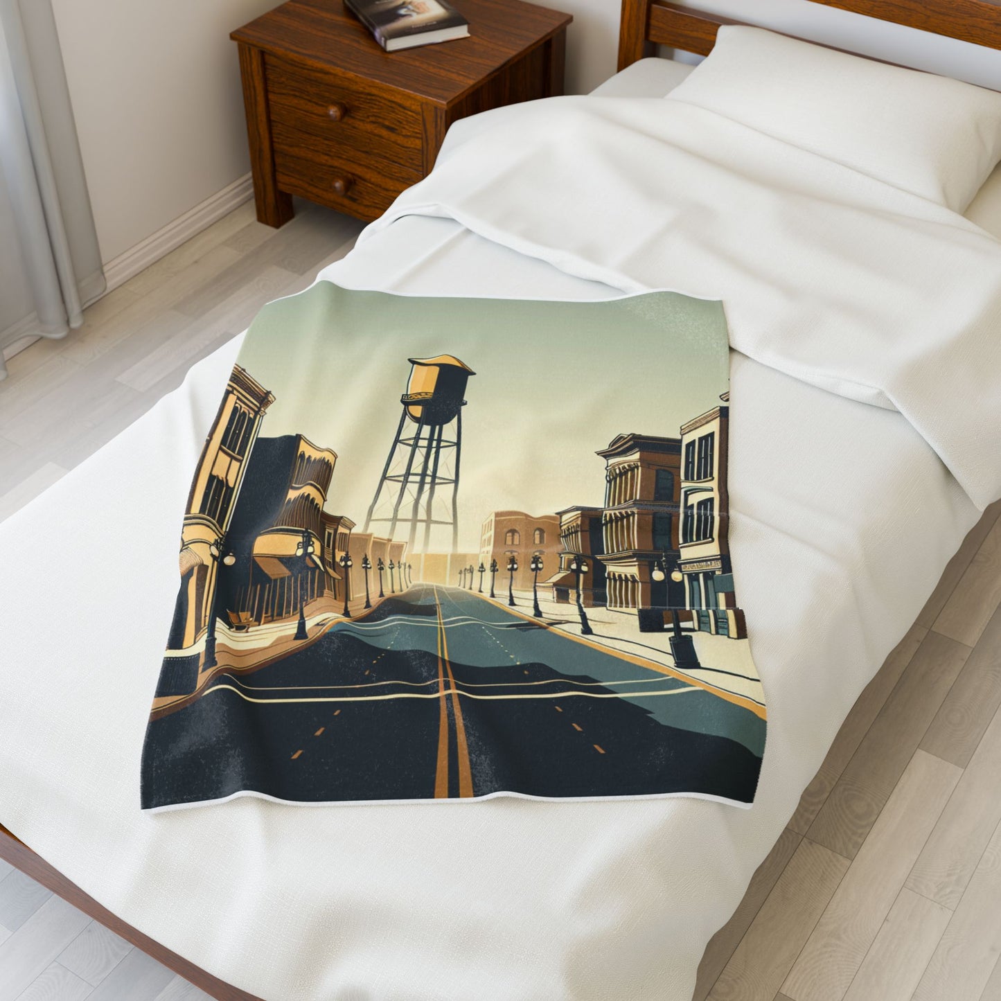 Empty Streets at Dawn - Plush Blanket