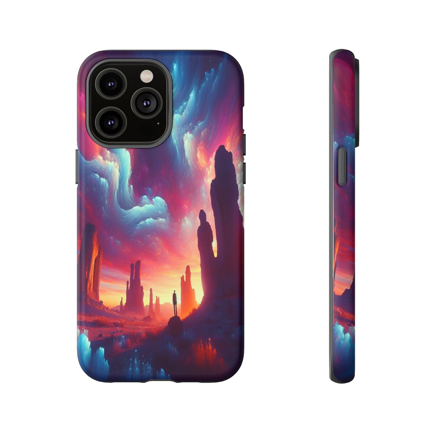 Wanderer in the Painted Sky - Phone Case