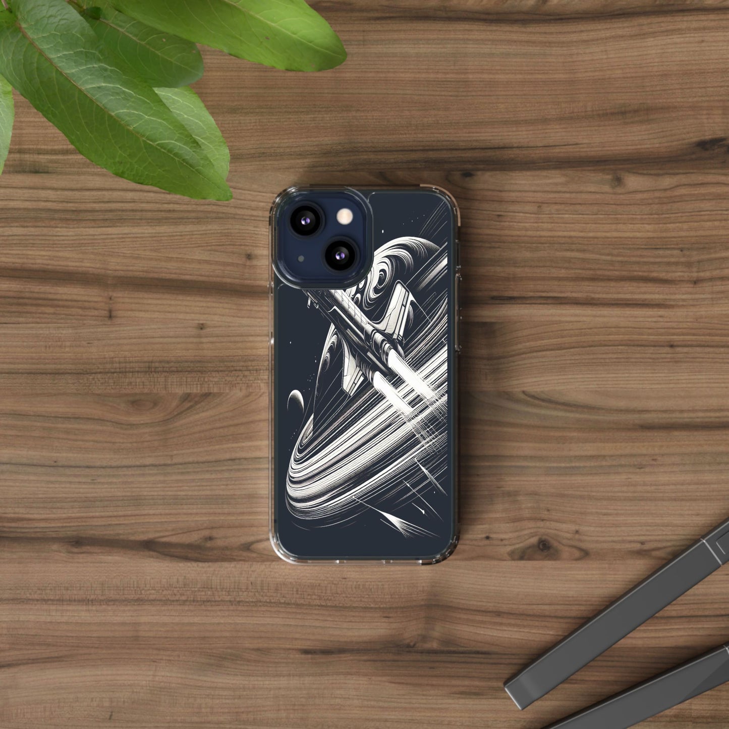 Transparent Voyage Beyond the Rings Iphone Case Compatible With Iphone 16 15 14 - Clear Phone Cover