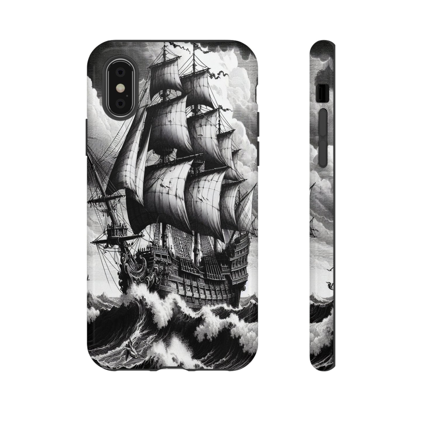 Custom ProtectiveSailing Through the TempestIphone Case Compatible With Iphone 16 15 14 - Phone Cover