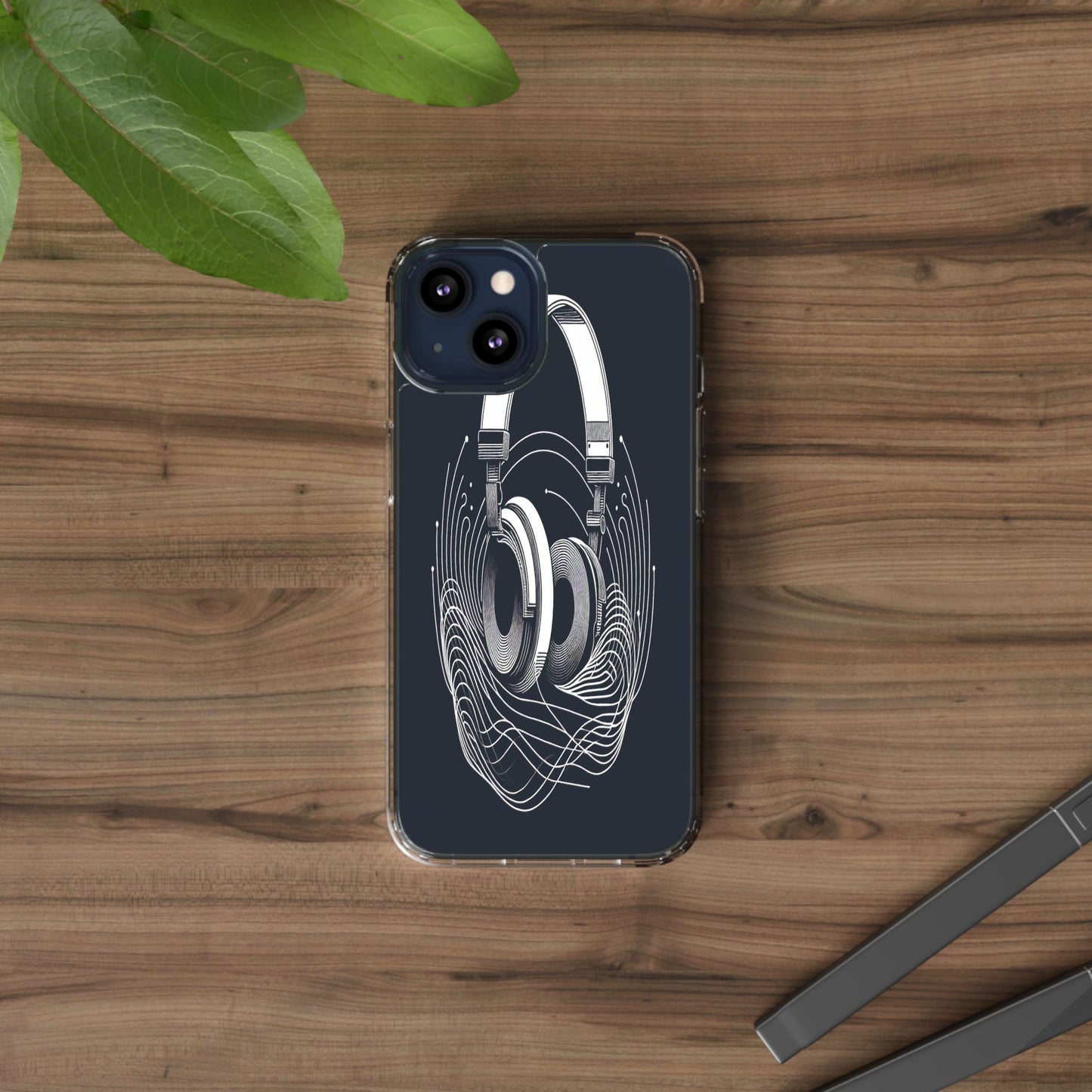 Transparent Sound Waves Unleashed Iphone Case Compatible With Iphone 16 15 14 - Clear Phone Cover