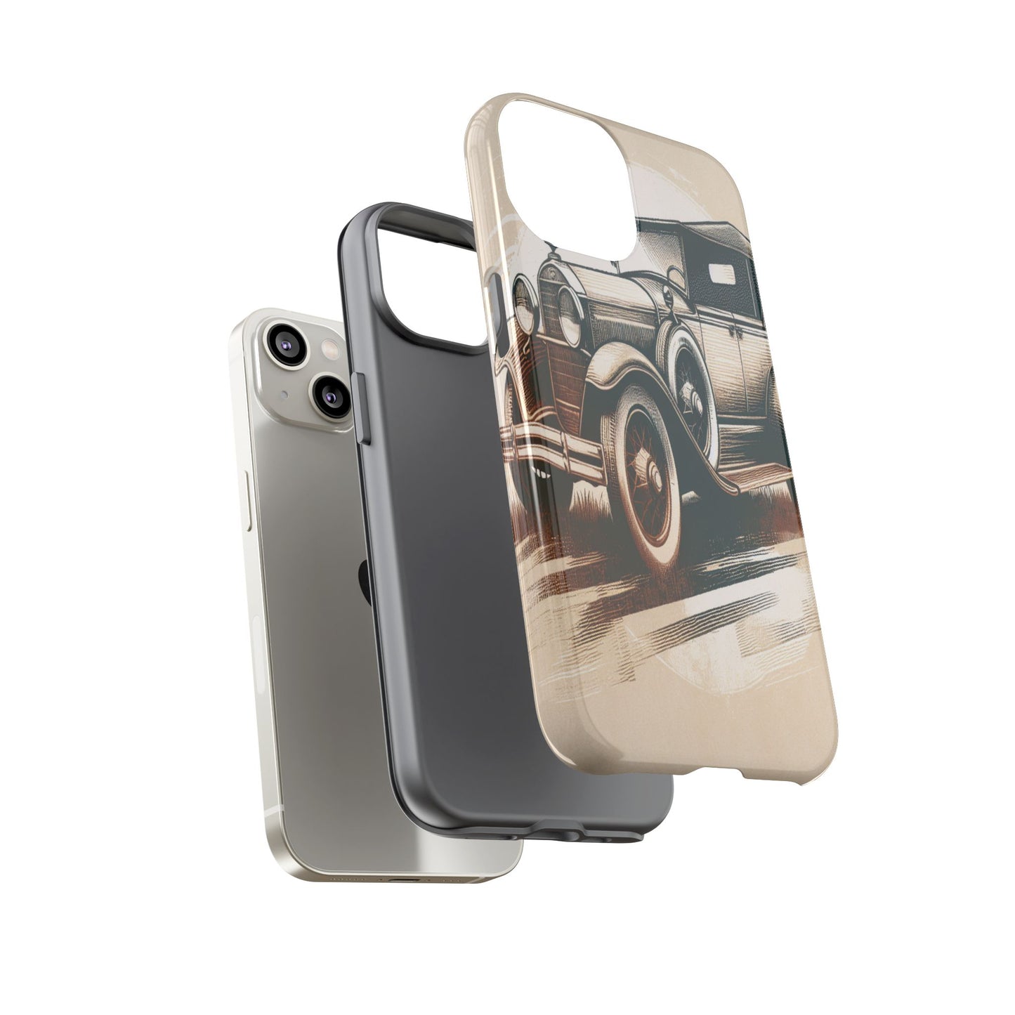 Vintage Wheels in Motion - Phone Case