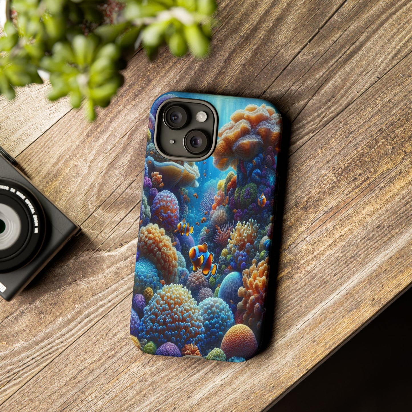 Custom ProtectiveUnderwater Paradise Alive with ColorIphone Case Compatible With Iphone 16 15 14 - Phone Cover