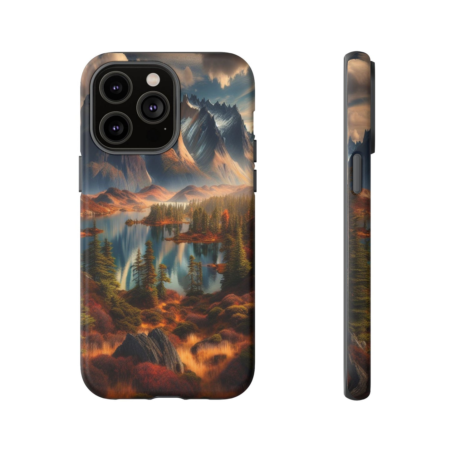 Custom ProtectiveMajestic Peaks and Tranquil WatersIphone Case Compatible With Iphone 16 15 14 - Phone Cover
