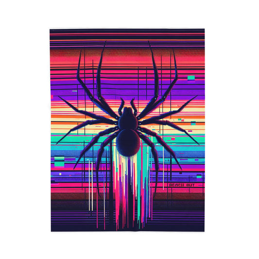 Arachnid Glitch- Plush Blanket