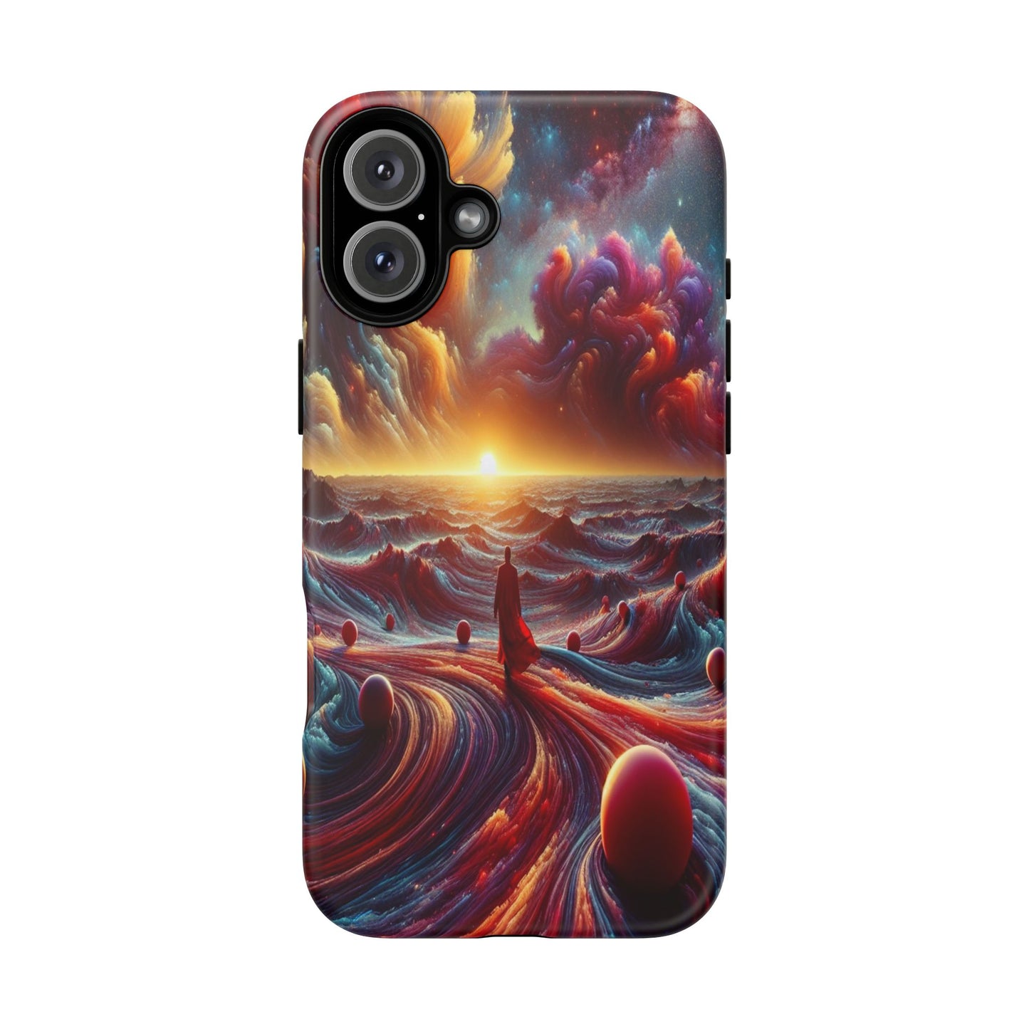 Journey Through Celestial Waves - Phone Case