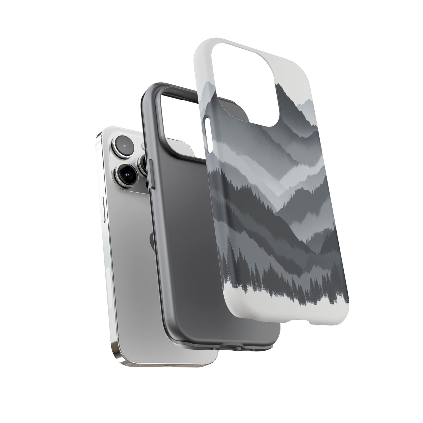 Layers of Misty Peaks - Phone Case