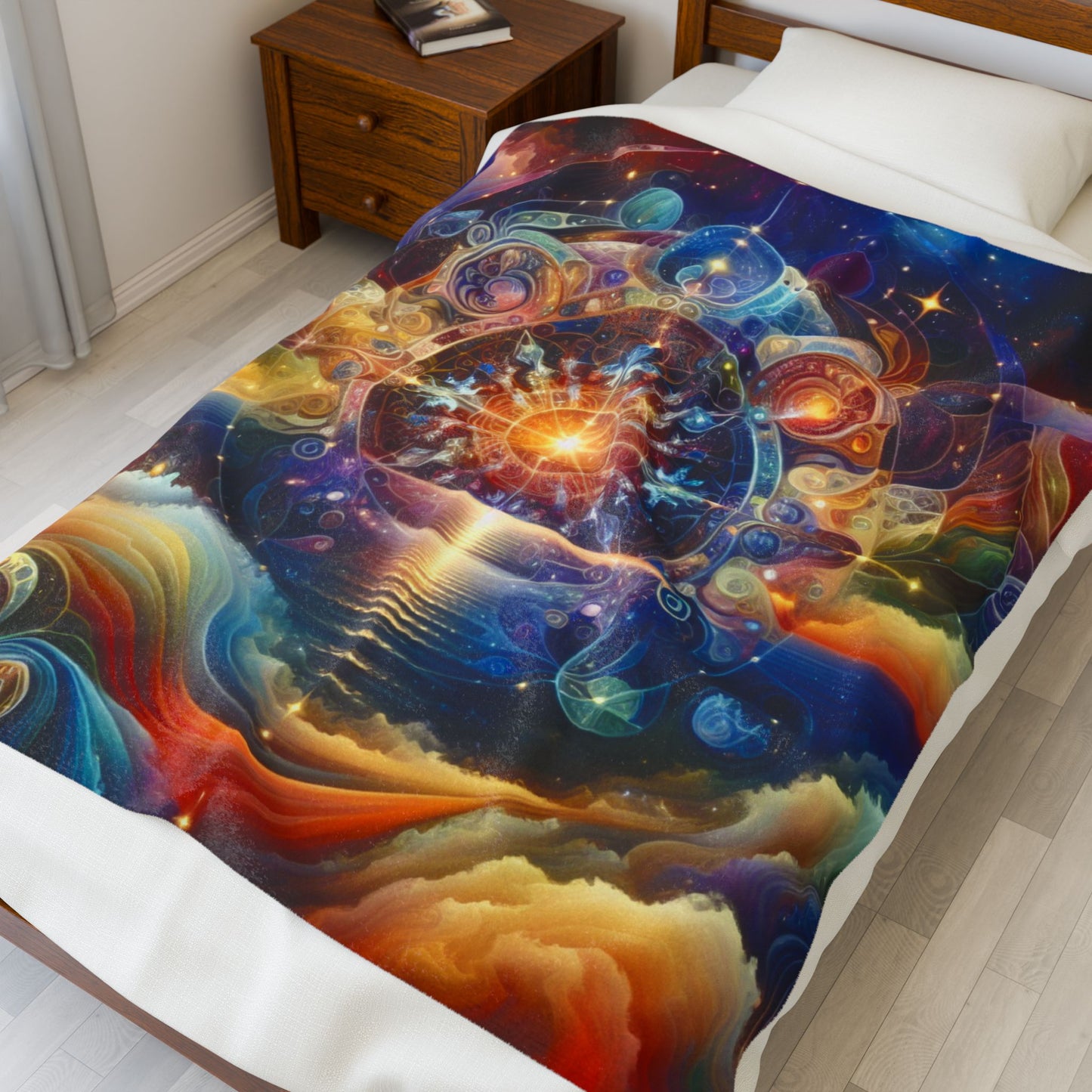 Celestial Wonders Unveiled - Plush Blanket