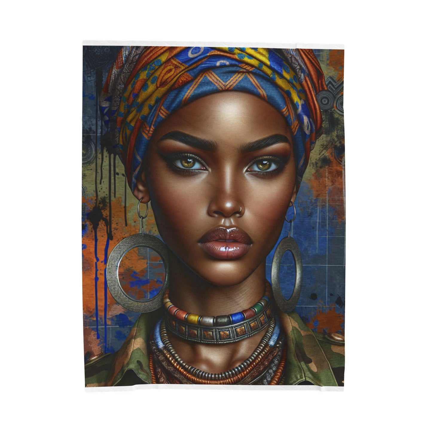 Portraiture of Resilience- Plush Blanket
