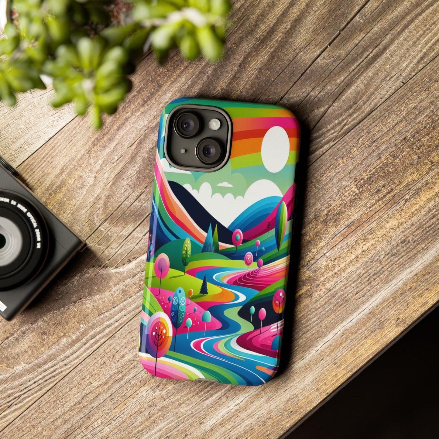 Colorful Landscape Journey - Phone Case
