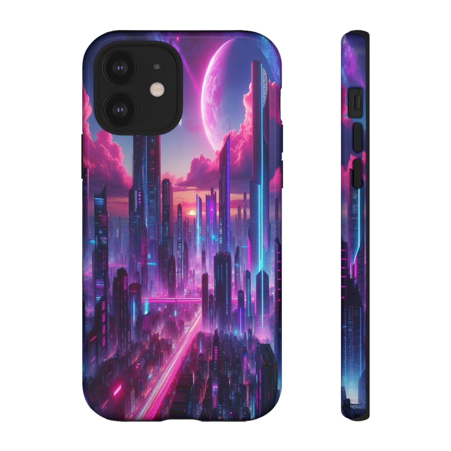 Futuristic Skyline Fantasy - Phone Case