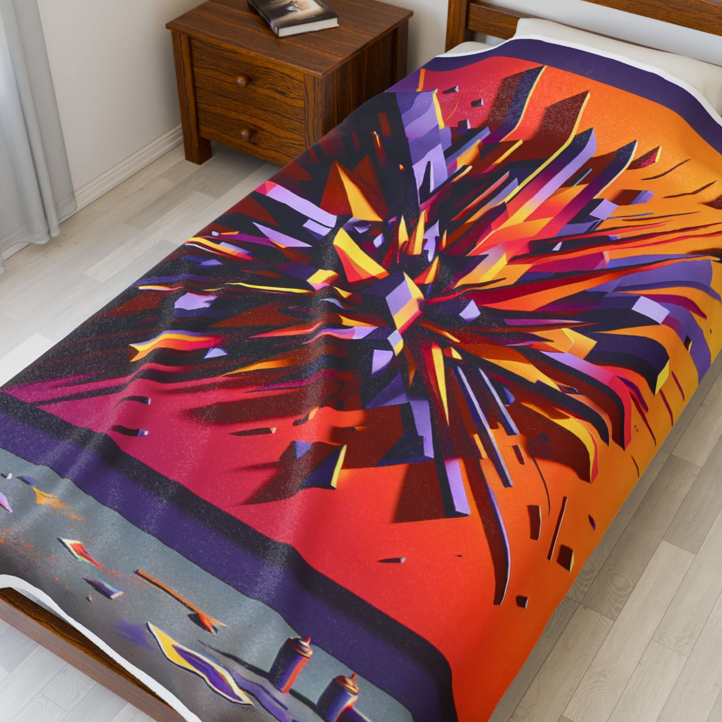 Burst of Dimensions - Plush Blanket