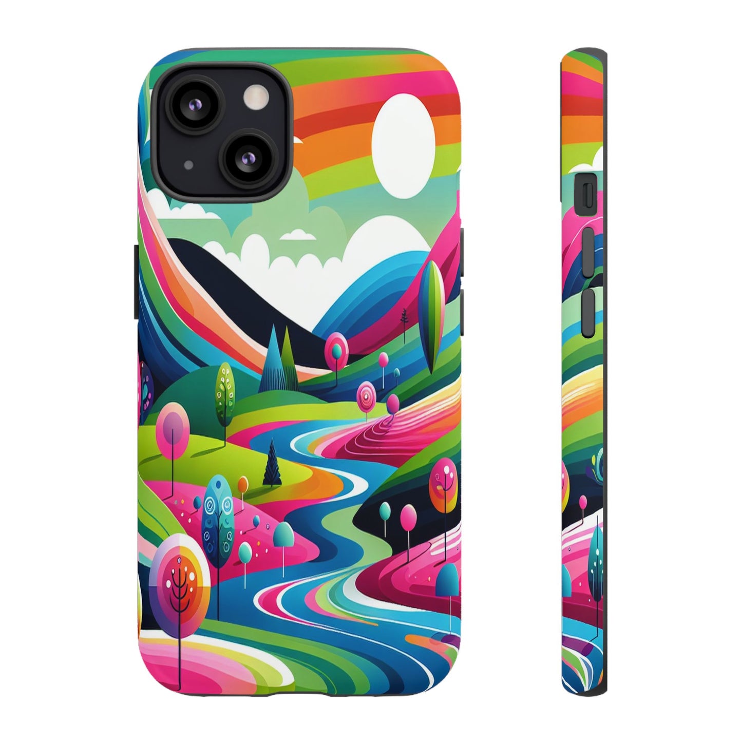 Colorful Landscape Journey - Phone Case