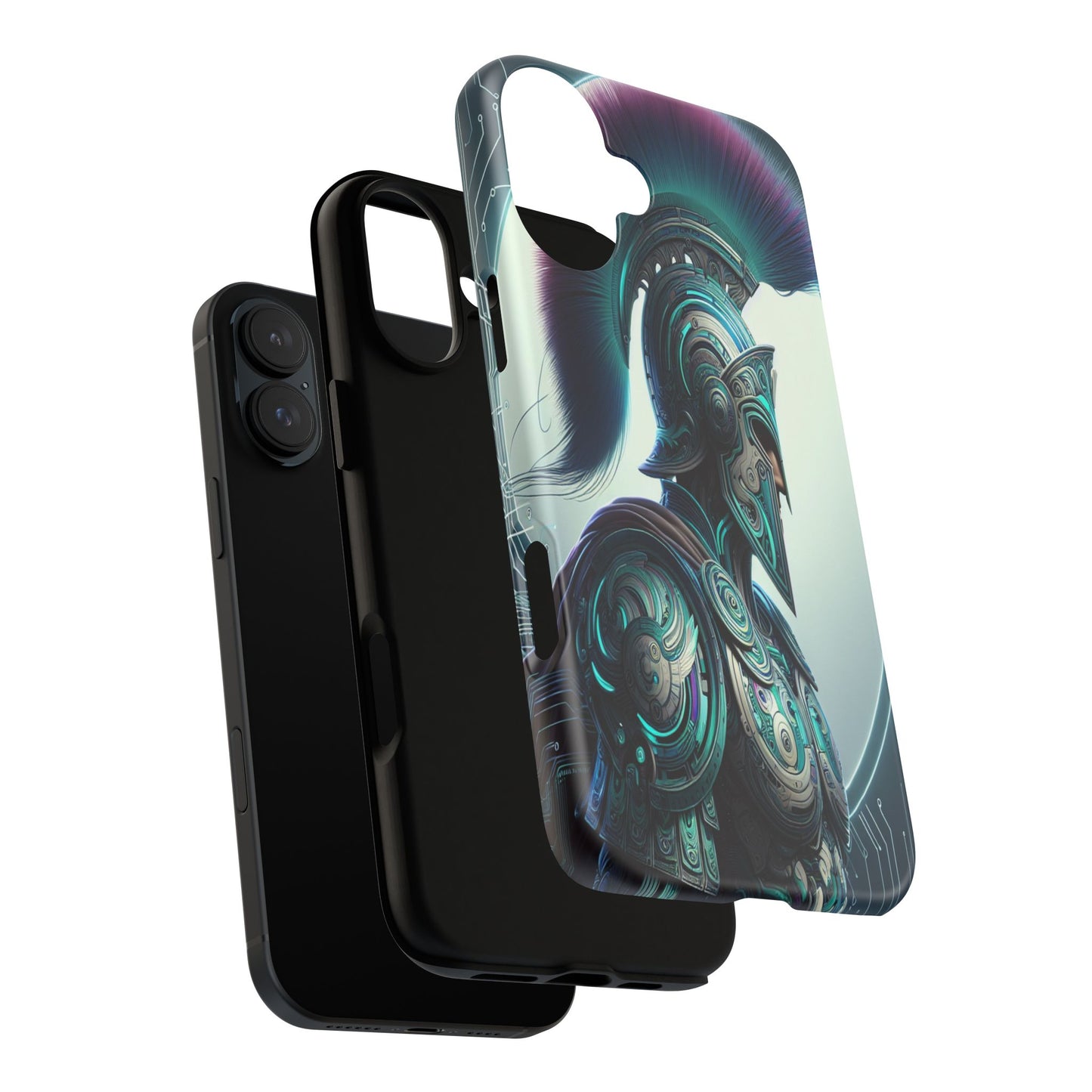 Custom ProtectiveGuardian of the Digital RealmIphone Case Compatible With Iphone 16 15 14 - Phone Cover