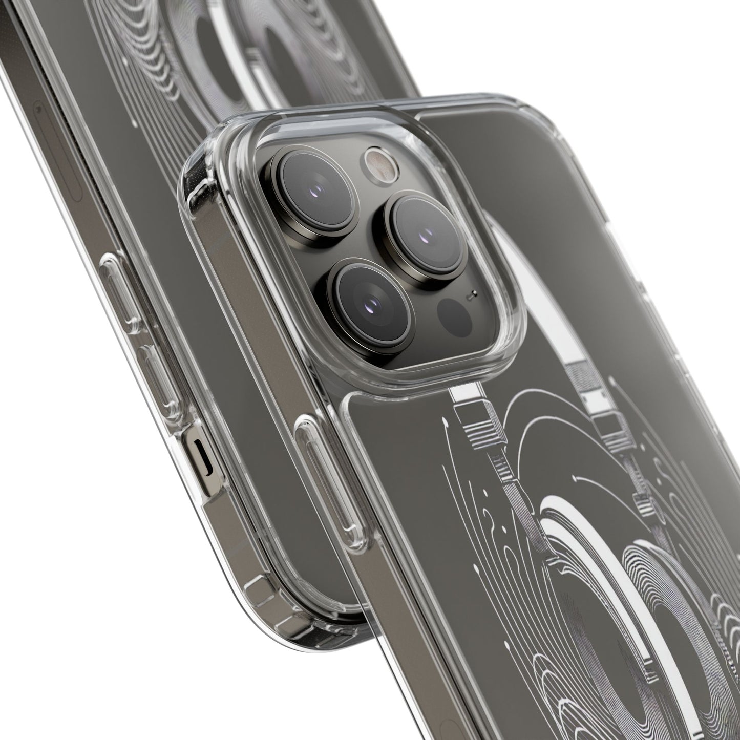 Transparent Sound Waves Unleashed Iphone Case Compatible With Iphone 16 15 14 - Clear Phone Cover