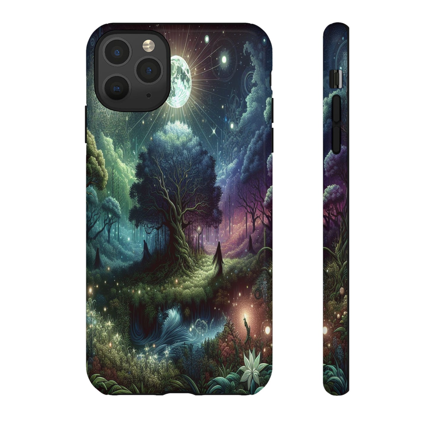 Luminous Forest Nightscape - Phone Case