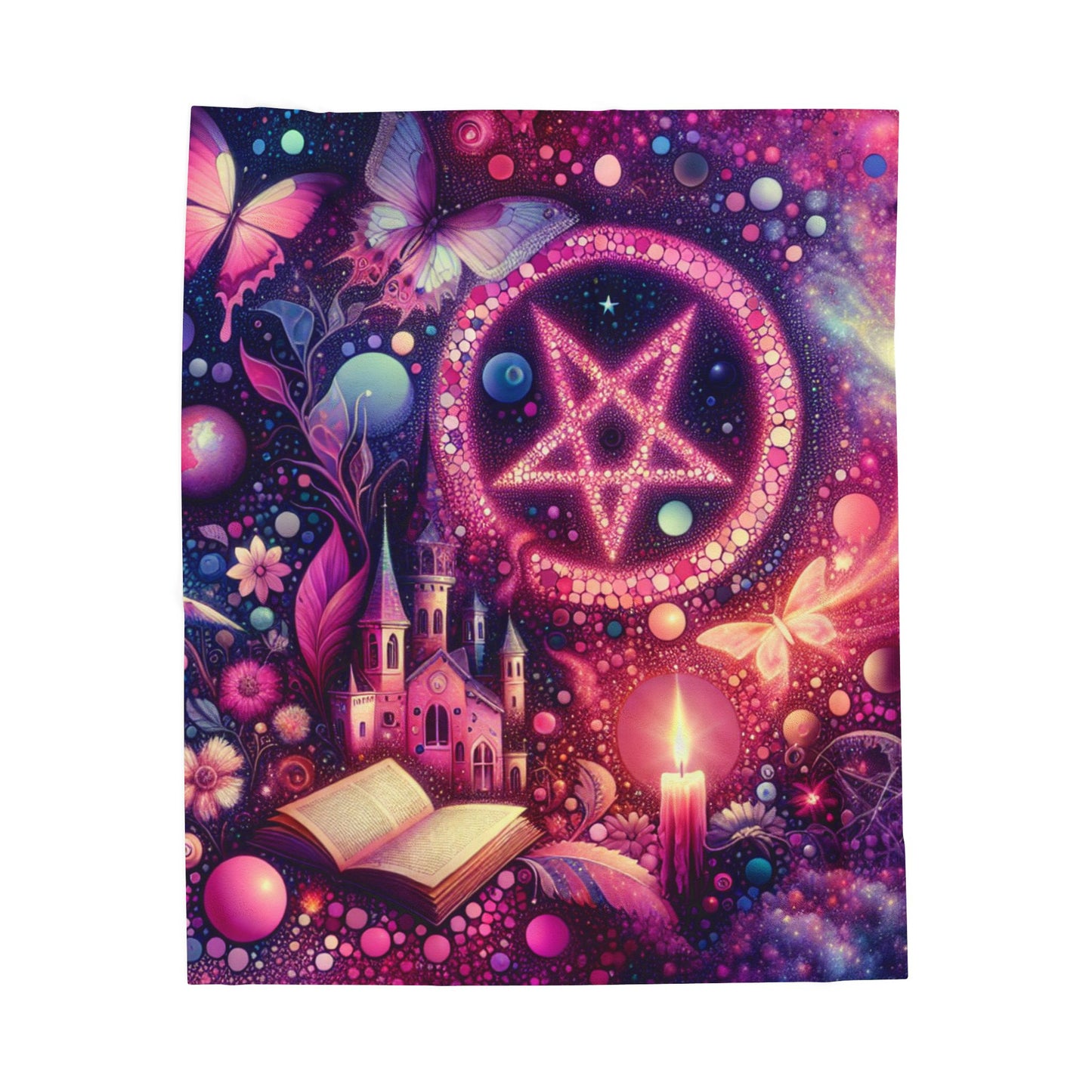 Mystical Realm of Wonder - Plush Blanket