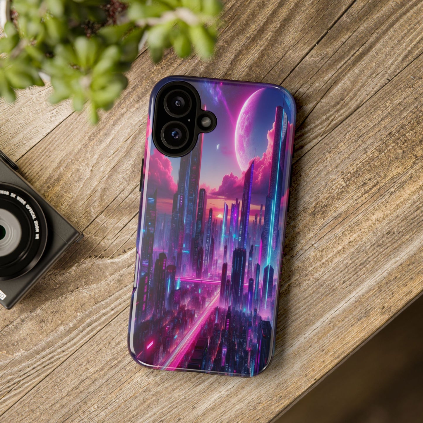 Futuristic Skyline Fantasy - Phone Case