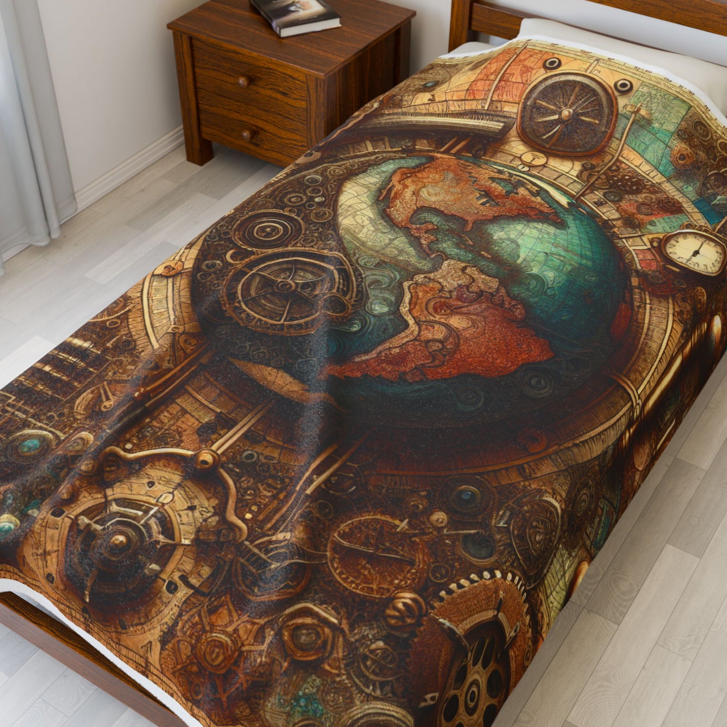 World of Time and Wheels - Plush Blanket