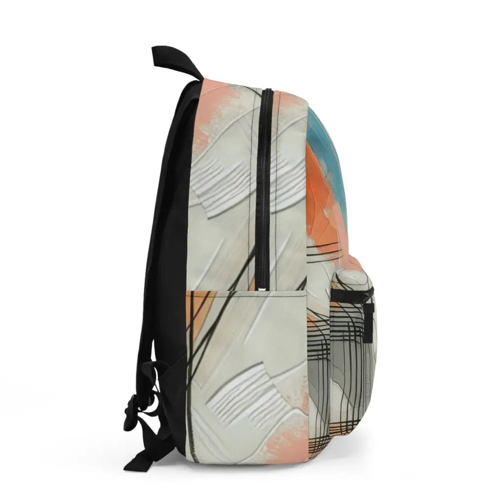 Abstract Curves and Colors Backpack One size Bags
