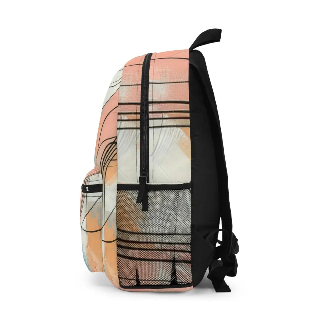 Abstract Curves and Colors Backpack One size Bags