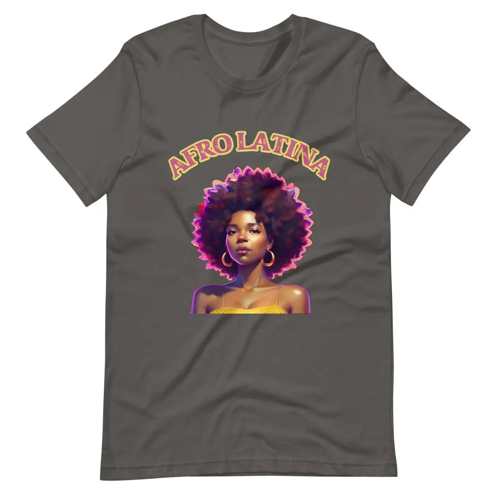 Afro Latina t-shirt - Asphalt / S