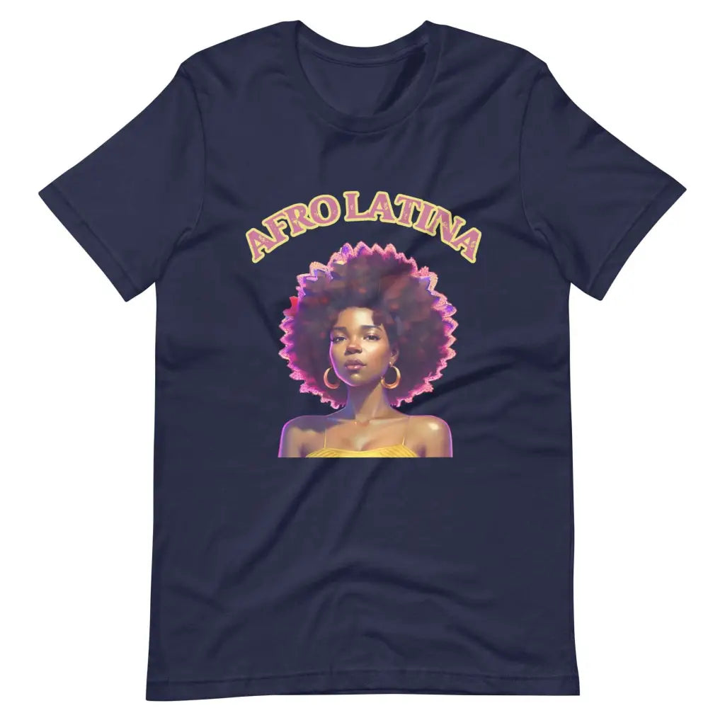 Afro Latina t-shirt - Navy / S