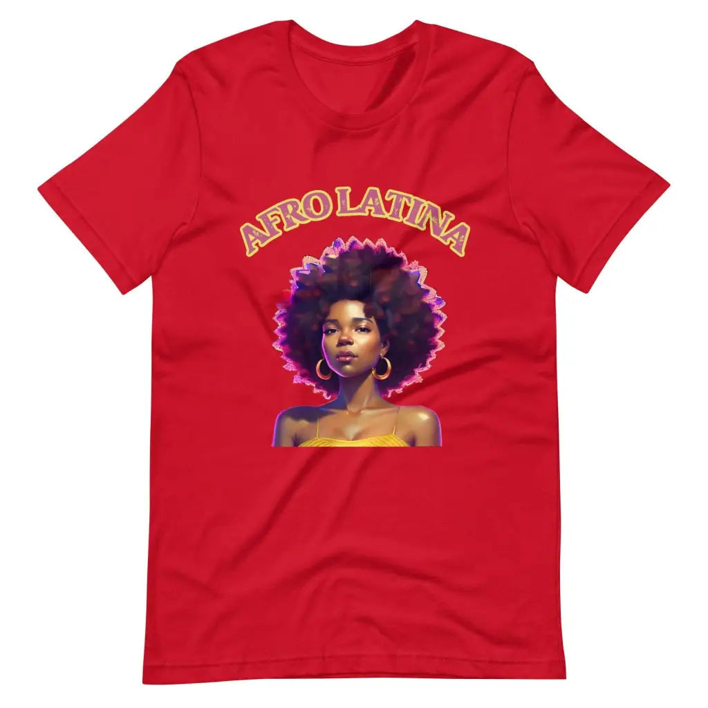 Afro Latina t-shirt - Red / S